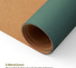 Cork Desk Mat - Dual-Sided Desk Pad for Office and Home - Desk Organization and Accessories - Ideal for Large Mouse Pad and Desk Mats on Top of Desks(Dark Green,90cmx 43cm)