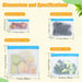 Reusable Silicone Food Storage Bags, 10 Pack 4 Size Leak proof Dishwasher Safe Reusable Freezer Bags for Food Storage Co