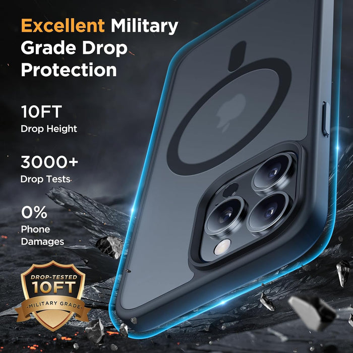 Magnetic for iPhone 12/12 Pro Case (Compatible with MagSafe) Military-Grade Protection, Shockproof, Anti-Fingerprint Tra