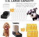 Automatic Cat Feeder and Water Dispenser in Set with Pet Food Bowl,Gravity Dog Waterer and Food Feeder for Small Medium 