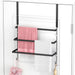Over The Door Towel Rack, Door Towel Bar, Black