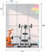 Home Gym Mirror Tiles, 12" x 12" x 12PCS Wall Mirror Tiles Frameless Glass