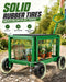 Garden Cart with Detachable Seat, Rolling Garden Seat with Wheels