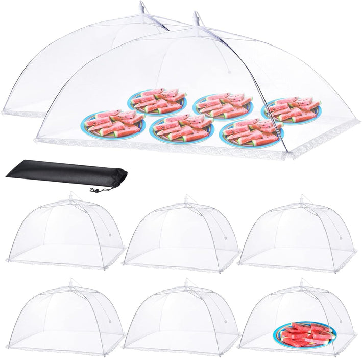 Food Covers for Outside Mesh, Food Nets for Outdoors, 8 Pack
