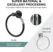 Towel Holder for Bathroom Wall Matte Black Towel Ring