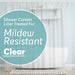 Clear Shower Curtain - 72x72 Odorless Plastic with Magnets, Washable Long Bathroom Curtain - Premium PEVA Waterproof Bath Curtain, Rust-Proof Bathroom Essentials