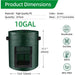 Six-Pack 10-Gallon Vegetable Grow Bags