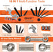 Bicycle Repair Bag With Tire Pump, Portable Tool Kit for Camping Travel - Bike Glueless Patches, Maintenance Essentials 