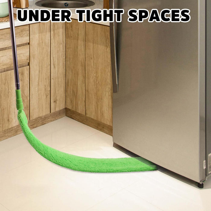 Retractable Gap Dust Cleaner Under Appliance Cleaning Tool, Flat Duster for Under Refrigerator Fridge Stove Couch Bed, S