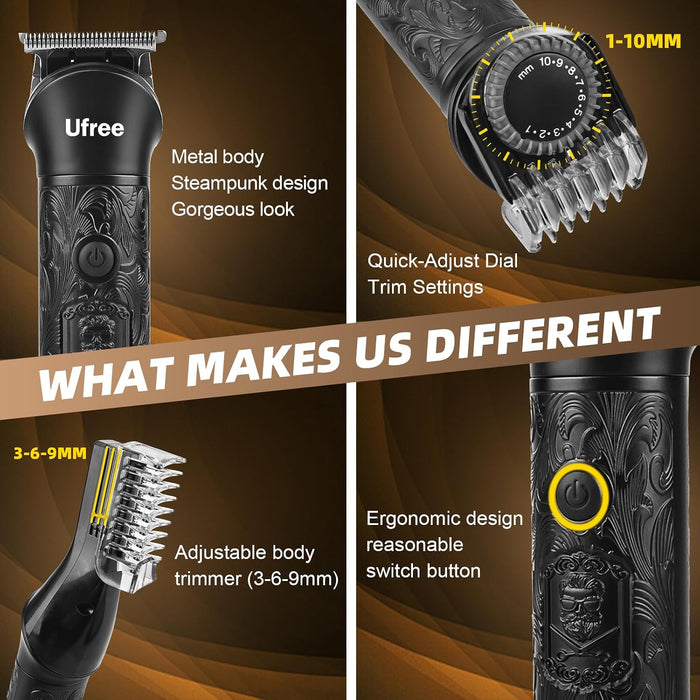 7-in-1 Beard Trimmer for Men, Electric Razor Shaver, Men Grooming Kit