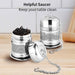 2PCS Fine Mesh Stainless Steel Tea Infusers with Chain Hook & Lid