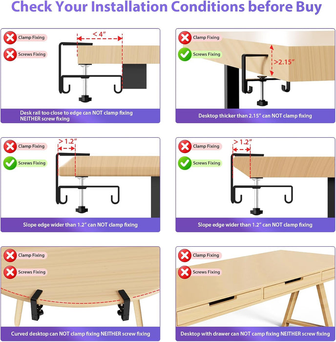 No Drill Under Desk Cable Management Tray, 36 inch Cable Management