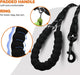 Rope Dog Leash for Medium Large Dogs, 6 FT Padded Handle, Black