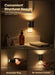 2 Pack Black Night Lights with Rotating Plug, Soft White