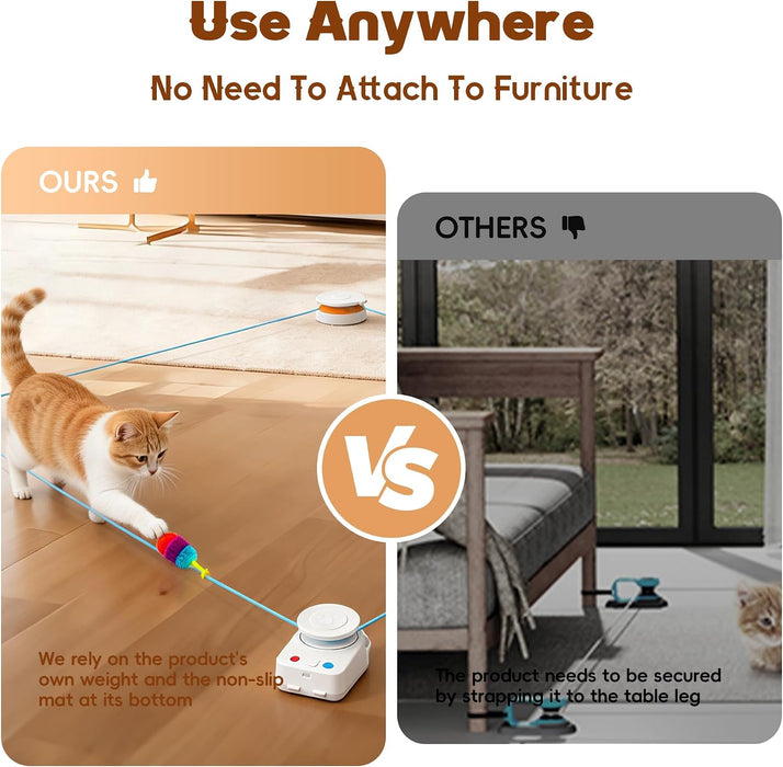 Interactive Cat Toy for Indoor Cat,Automatic Treadmill for Exercise