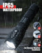 LED Flashlight 2 Pack, Bright Tactical Torch High Lumens 5 Modes, Waterproof Zoomable Flash Light for Outdoor, Birthday 