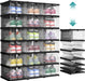 Foldable Shoe Boxes, 6-Tier for 18 Pack, Fit up to US size 13