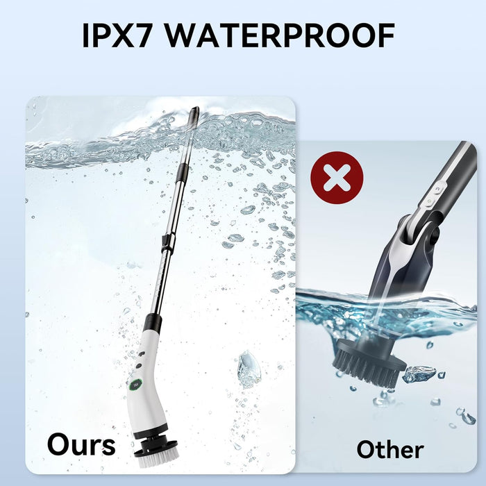 Electric Bathroom Cleaning Brush Cordless Shower Scrubber SD-CTB01