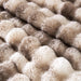 50"x60" Ultra-Soft Fuzzy Faux Fur Throw Blanket, Brown Tie Dye