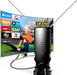 Rabbit Ear TV Antenna Indoor, HDTV Antenna for Smart TV, Digital TV Antenna for Local Channels, Adjustable Rabbit Ears A