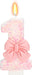 Pink Bow Number 1 Birthday Candle 1st Birthday Decorations Girl