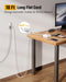 Extension Cord,Flat Plug Surge Protector Power Strip,10Ft