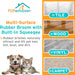 Pet Hair Removal Rubber Broom, 61" Telescopic Handle