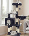 Cat Tree with Toy, 43.3 inch Cat Tower for Indoor Cats HCT004SG