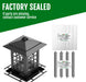 2 Pack Bird Feeders for Outdoor Hanging, Assembly Required, 1-Min Easy Setup, Classic Courtyard Design, Attracting Cardi