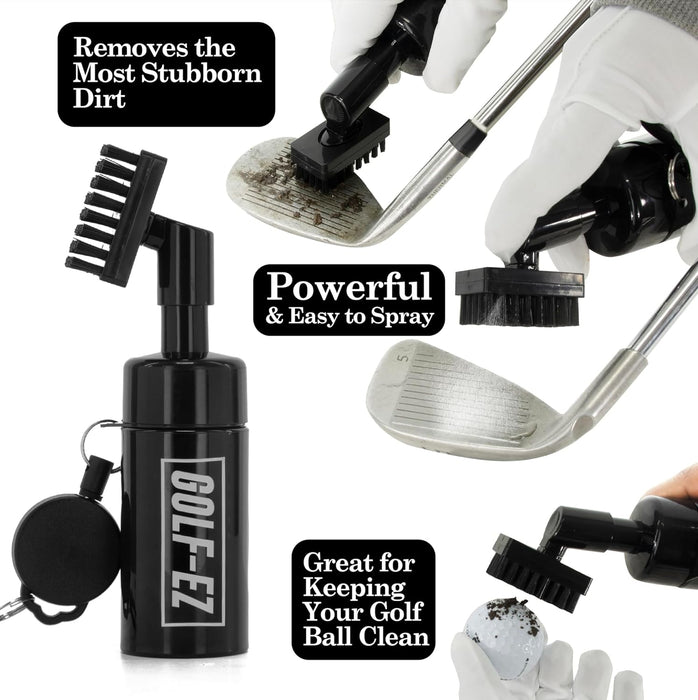 Golf Essentials Kit | Must-Have Accessories – Water Brush, Towel, Club Brush, Ball Marker, Divot Repair Tool, Ball & Tee