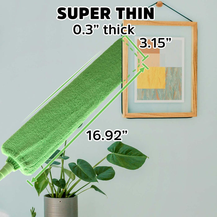 Retractable Gap Dust Cleaner Under Appliance Cleaning Tool, Flat Duster for Under Refrigerator Fridge Stove Couch Bed, S