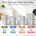80L Large Laundry Baskets, Laundry Hampers Bags, 2 Pack, Grey