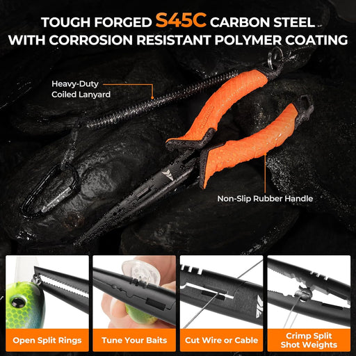 SteelStream 8pc Fishing Tool Kit, Fishing Gear and Gifts for Men