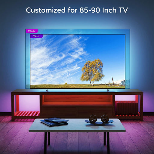 Led Lights for TV 85-95 Inches, 21Ft USB Powered TV Led Backlight, Easy-Bending Design, Ambient Lighting, Gaming Decor