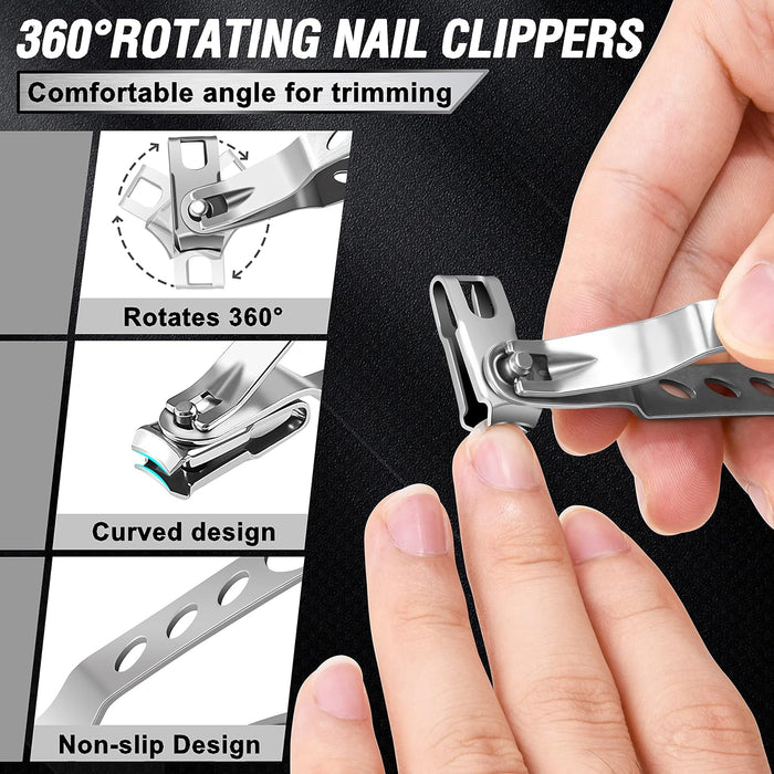 Toenail Clippers for Seniors Thick Toenails, Heavy Duty Toe Nail Clippers Adult Thick Nails Long Handle, Large Toenail C