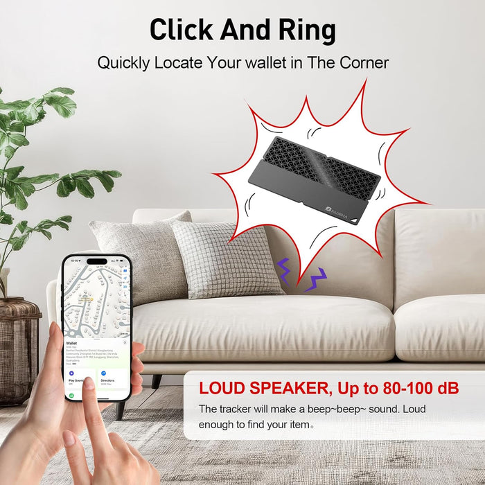 2026 Apple MFi Certified Wallet Tracker Smart Card for Find My