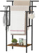 39.4" Freestanding Towel Rack for Bathroom, Blanket Rack with Shelf