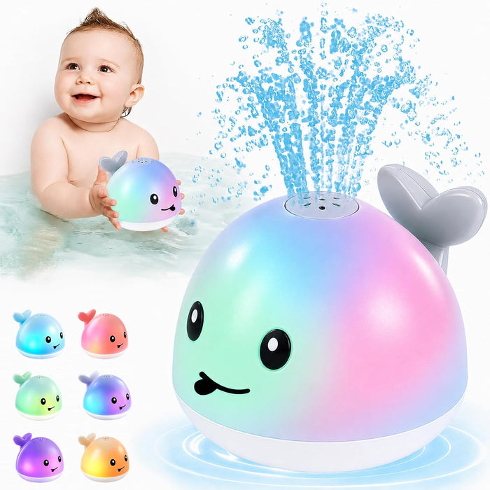 Baby Bath Toys Light Up Pool Water Toy for Toddlers Babies 1-3 Gift