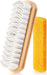2 Pcs Suede Shoe Brush Nubuck Leather Cleaner Shoes Shine Dauber Crepe Applicators Set with Cleaning Eraser(Brush with Eraser)