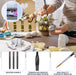 11 Pcs Detail Paint Brushes with Triangular Handles for Acrylic, Model, Art