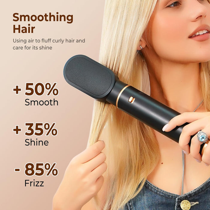 5 in 1 Blow Dryer Brush, Upgrade Hair Dryer Brush Air Curler Air Curl Wrap