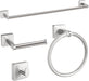 Brushed Nickel Bathroom Hardware Set, 24 inch Bathroom Towel Holder
