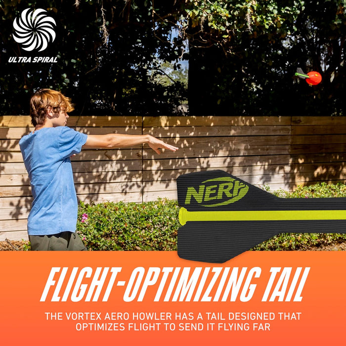 Vortex Aero Howler Foam Ball, Classic Long-Distance Football, Flight-Optimizing Tail, Whistling Sound, Indoor & Outdoor 