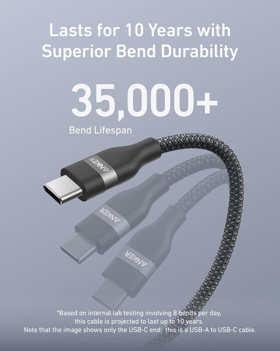 Nano USB A to USB C Cable, CarPlay USB to USB C Cable (3 ft, Balck)