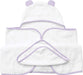 Premium Boutique Baby Towels for Girls - Hooded Girl Towel & Washcloth Set - Organic Viscose Made from Bamboo Baby Towels with Hood - Baby Girl Bath Towels (Purple)
