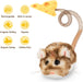 Interactive MigiMouse Cat Toy 360° Rolling & Spin with Mesh Plastic Tail for Indoor Cats Smart Motion Sensor, Realistic 