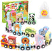 11 Pcs Magnetic Train Set Montessori Toy for Toddler, Animal Birthday Gifts