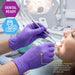 MedPride Powder-Free Nitrile Exam Gloves, Iris Blue, Medium, Box/100