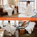 GentleSoft White Throw Blanket for Couch - Halloween Fall Decorations for Home Living Room Decor, Cozy Fleece Fall Blanket for Sofa, Birthday Gifts for Women Mom Her, Off White, 50x60 Inches
