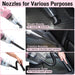 Pink Car Cleaning Kit, 25Pcs Detailing Kit Interior with 4-in-1 Power Handheld Vacuum Cleaner, Detailing Brush Set, 2-in